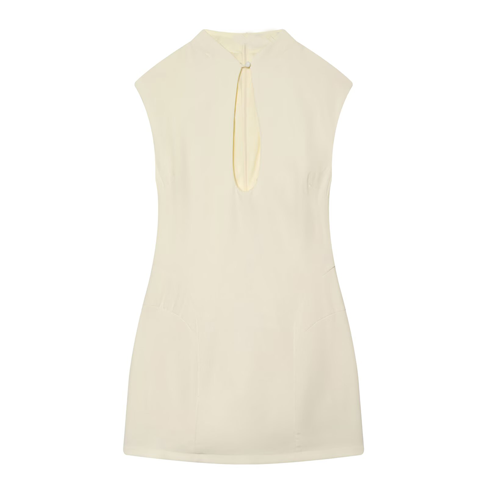 Women's opening design slim mini dress