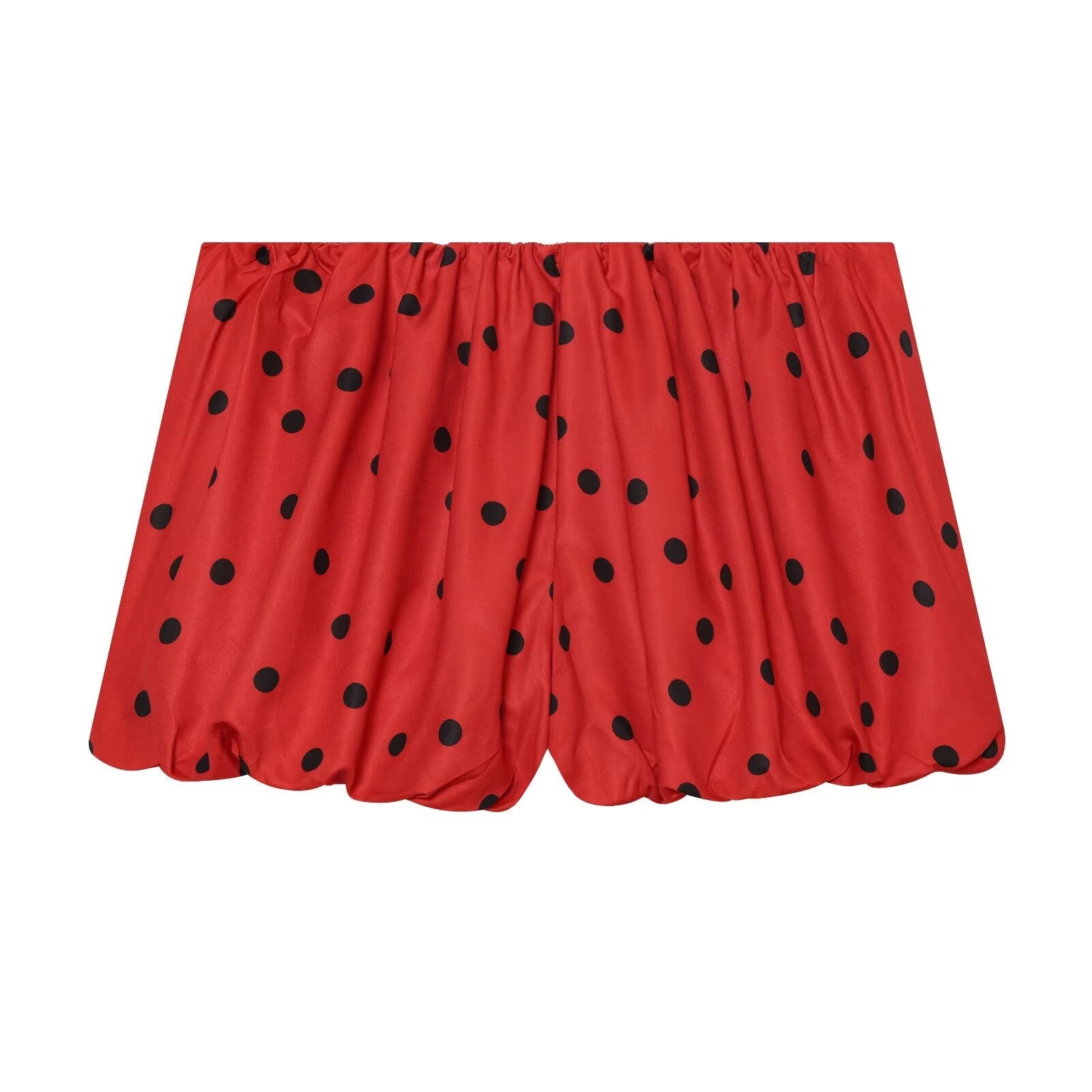 suit Women's 2 pieces lace up decorative polka dot Coat+shorts