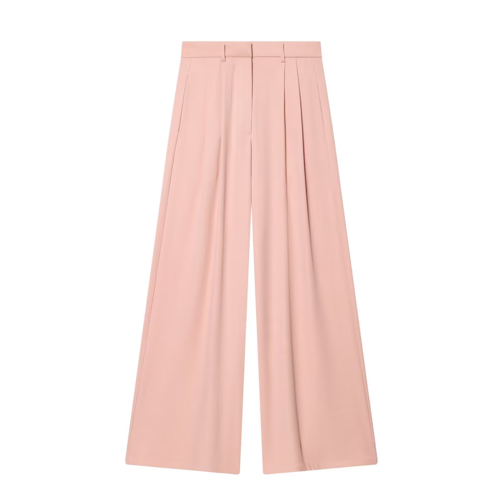 Women's loose pleated wide leg pants