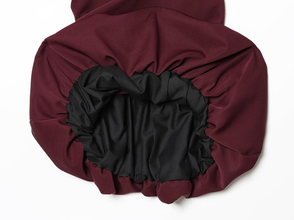 Women's pleated decorative balloon version dress