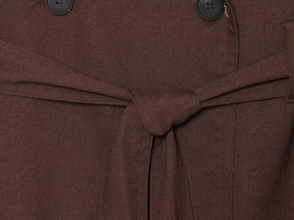 Women's with Belt sleeveless linen blend vest