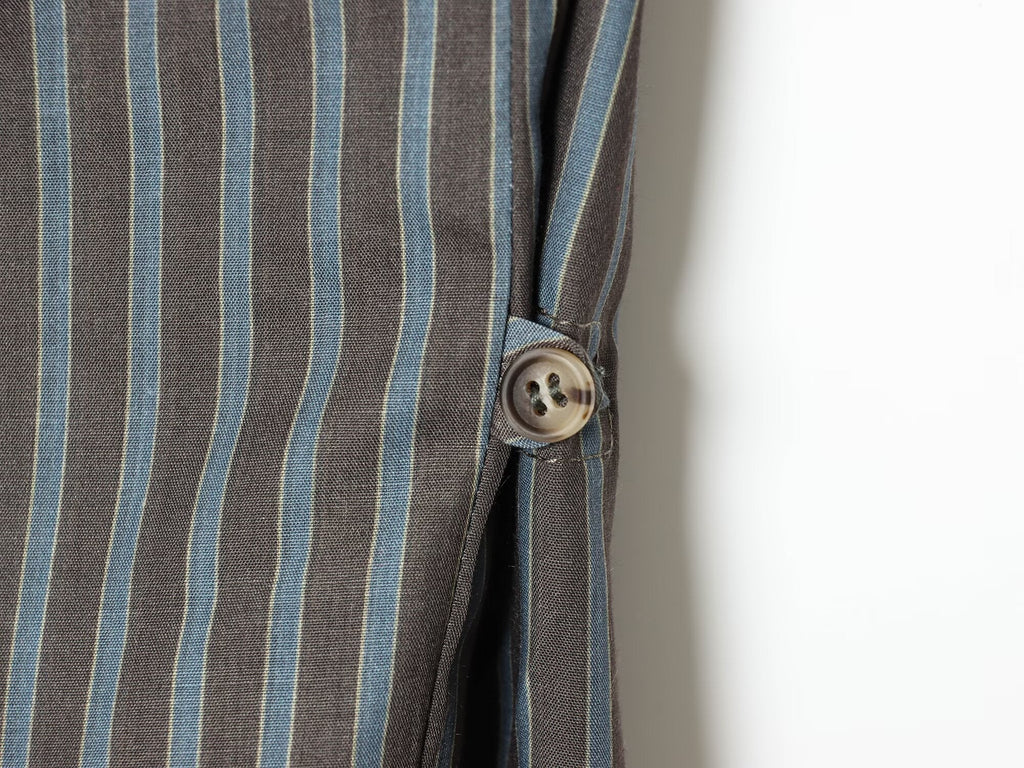 Women's new fashion casual striped poplin shirt