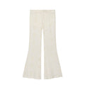Women's hollowed out embroidered trumpet pants