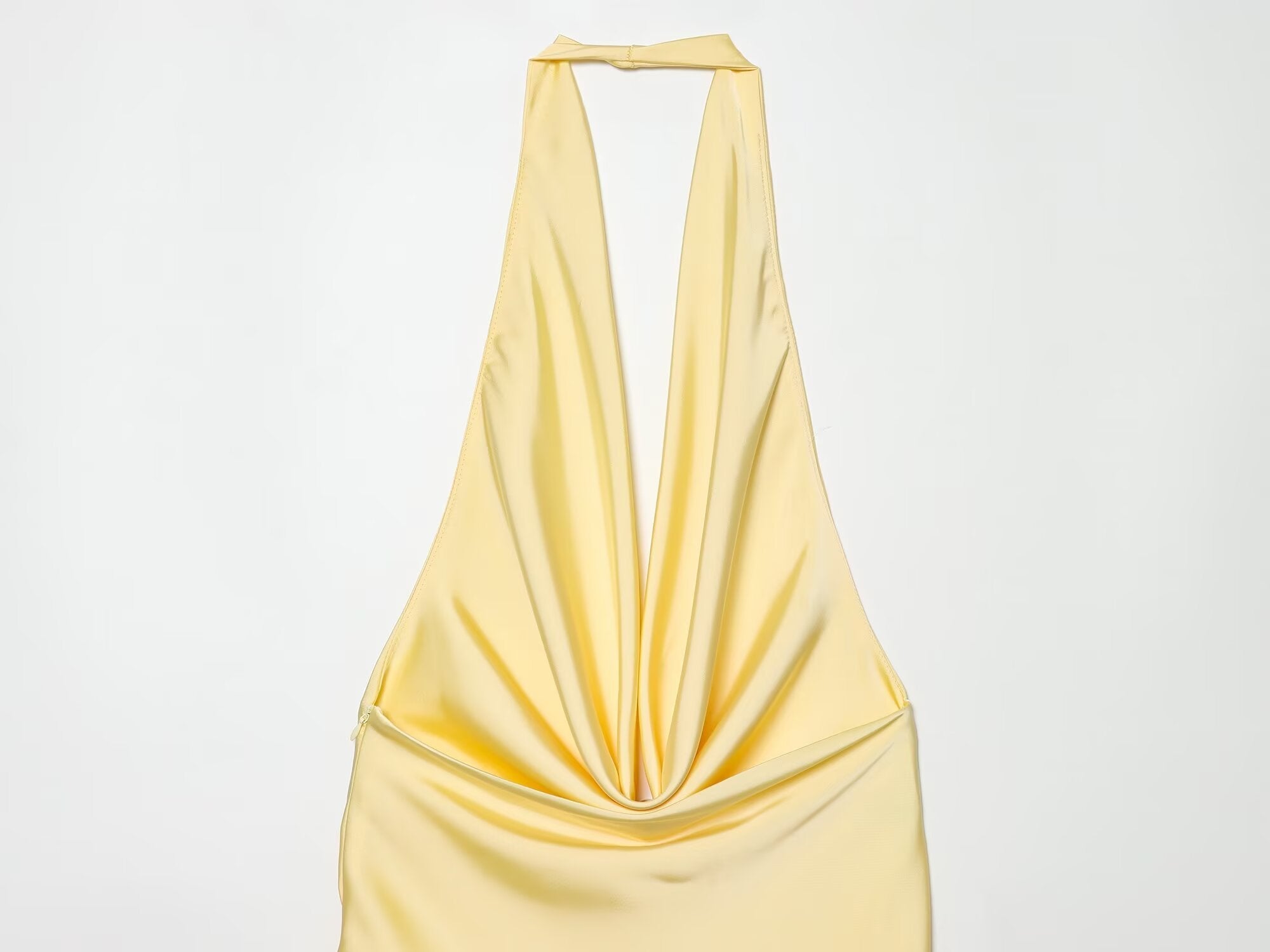 Women's satin textured belt mini dress