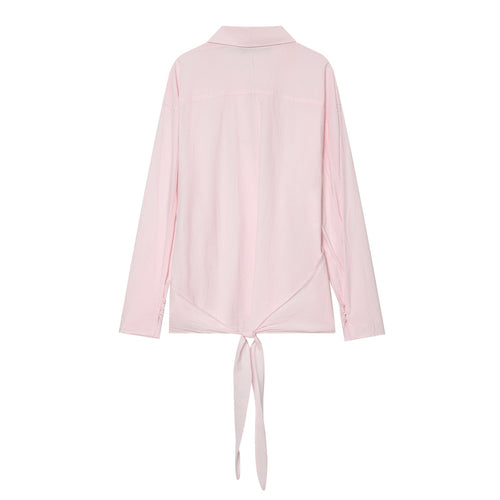 Women's bow decoration loose shirt