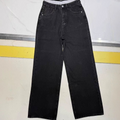 2026 women's new splicing straight loose wide-leg pants